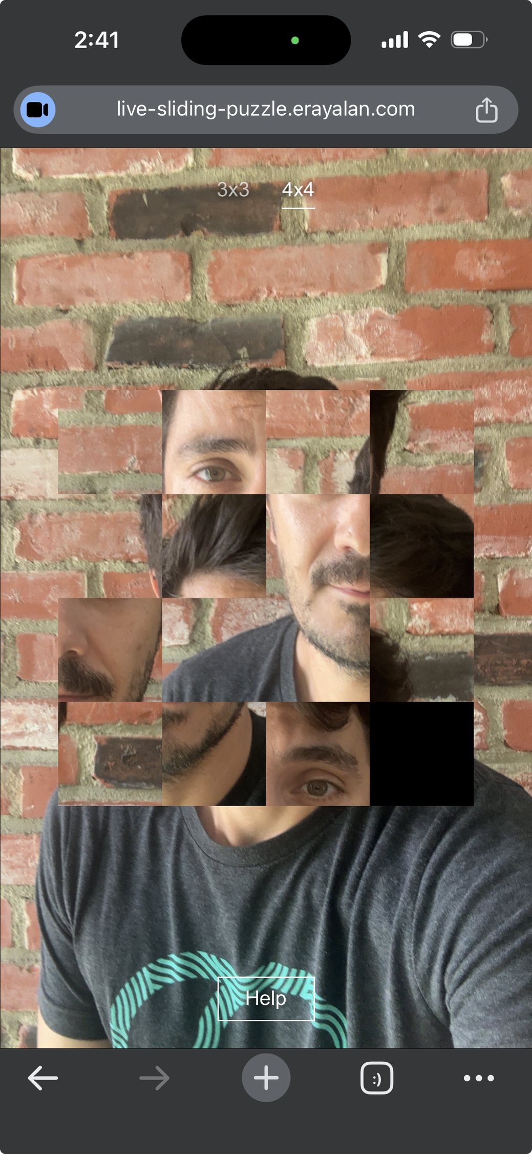 Live Sliding Puzzle